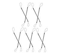 GAROZATION Cordino per Penna Stilo Retrattile 10 Pezzi, Cavo a Molla Anti-smarrimento per Tablet, Accessori per Scrittura Quotidiana, Colore Nero, Resistente e Durevole per Uso Elettronico