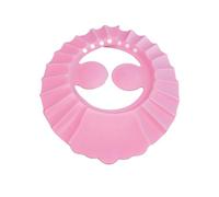 GAROZATION Cuffia da Doccia con Protezione per Orecchie e Occhi Regolabile in Eva Morbida Colore Rosa, Circonferenza Testa 40-55cm Adatta per Bagnetto e Taglio Chioma