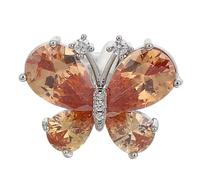 GAROZATION Cufflinks For Clothes Farfalla in Rame e Zircone, Stile Francese, per Camicie da Smoking e Abiti Business, per Riunioni di Lavoro ed Eventi Formali, Unisex