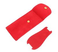 GAROZATION Custodia per Orologio Portatile in Flanella Rossa Chiusura a Scatto, Borsa da Viaggio per Orologi di Diverse Dimensioni, Protezione Antigraffio per Smartwatch e Orologi da Polso