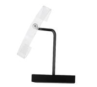 GAROZATION Espositore Orologi C-shape in Metallo Con Supporto Trasparente in Acrilico Nero Stand Display Per Orologio e Bracciale Elegante e Funzionale