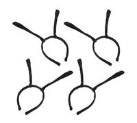 GAROZATION Fasce per Chioma a Forma di Ape e Farfalla Nere Antenne, Set di 4 per Feste di Halloween e Cosplay per Ragazzo Ragazza