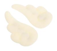 GAROZATION Forcine D'angelo Bianche e Peluche, Fermagli Eleganti per Chioma, per Giochi e Abbigliamento Scolastico, 1 Paio per Ragazze e Bambine