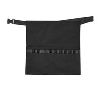 GAROZATION Grembiule per Parrucchiere Nero Classico con Cintura Regolabile e Tasche Multiple, Tessuto Resistente per Uso in Salone e Viaggio, Protegge Abbigliamento e Strumenti