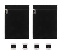 GAROZATION Inserto Tasca Nascosta da Cucire Cerniera per Giacca e Cappotto, Tasca Interna Antifurto per Telefono e Soldi, Resistente in Tela Nera, Accesso Rapido per Viaggi e Uso Quotidiano