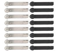 GAROZATION Kit 16 Pezzi Cursori Cerniera Nylon Doppio Strato Antiscoppio Blocco Sicurezza Personalizzabile, Ricambio Valigie e Giacche per Viaggi e Uso Quotidiano