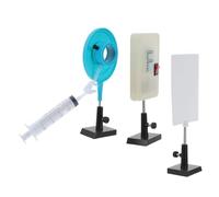 GAROZATION Kit Esperimenti Ottica con Lente D'acqua Zoom Plastico per Esperimenti di Rifrazione e Imaging Concavo, Facile da Montare, per Laboratorio Scolastico