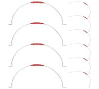 GAROZATION Maniglie Resistenti in Ferro Impugnatura Gommata 10 Pezzi per Secchi di Vernice e Secchi per Malta Accessori per Trasporto