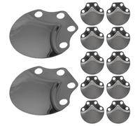 GAROZATION Materiali per Armature Medievali 100 Pezzi Scaglie in Acciaio Inossidabile Nero per Costumi da Cavaliere e Progetti Fai da Te in Eventi Rinascimentali