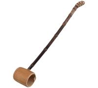 GAROZATION Mestolo in Bambù Manico per Cerimonie del Tè e Campeggio, Design Unico a Forma di Paletta, Previene Scottature, per Cucina e Attività All'aperto