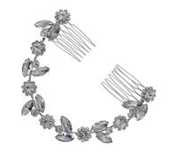 GAROZATION Pettine Decorativo Per Con Catena e Strass Per Sposi Accessorio Elegante Per Cerimonie Nuziali e Occasioni Speciali Stile Unico e Sofisticato