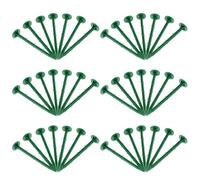 GAROZATION Picchetti da Giardino in Plastica Verdi 150 Pezzi, Pali da Paesaggio per Esterni, Picchetto da Terra da 20 Cm per Fissaggio Teli e Tende, Accessori per Giardinaggio e Paesaggismo
