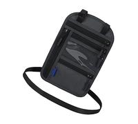 GAROZATION Portadocumenti Da Viaggio Multifunzionale Con Laccio Per Collo Porta Passaporto Rfid Borsello Compatto Per Carte e Contanti Scuro Per Tenere Al Sicuro Documenti e Oggetti Personali