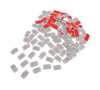 GAROZATION Posizionatore per Porta Scorrevole in Plastica, 100 Pezzi Autoadesivi, Fermaporta Silenzioso per Armadi e Cabina, Accessori per Installazione Porte Interna