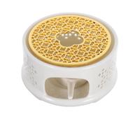 GAROZATION Scalda Teiera in Ceramica con Supporto Stabile e Porta Candela, Base Riscaldante Elegante per Teiera e Latte, per Sala da Tè o Ufficio