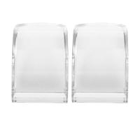 GAROZATION Set 2 Pezzi Scatola Porta Orologi da Uomo in Acrilico Trasparente Foro Sospensione, Custodia Protettiva Singola per Orologio Sportivo e Organizer da Viaggio Multiuso