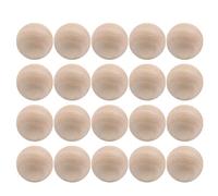 GAROZATION Set 20 Pezzi Perline di Legno Rotonde Lisce 35 Mm, Accessori Creativi Fai da Te per Gioielli e Decorazioni, Palline di Legno Massello Naturale per Artigianato e Pittura