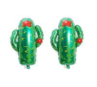 GAROZATION Set 5 Palloncini in Alluminio Decorazione a Forma di Cactus Verde per Feste a Tema Hawaii o Bar