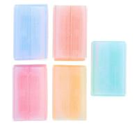 GAROZATION Set 5 Pezzi Spazzole in Spugna Morbide per Massaggio Capelluto Texture Delicata e Materiale Pp, per Attività Tattili Precoce e Bagnetto Colore Casuale