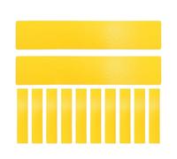 GAROZATION Set da 12 Marcatori da Campo per Tennis e Calcio, Dischi Piatti Antiscivolo in Materiale Resistente Giallo, Accessori per Allenamento Sportivo e Marcatura Linee per Esercizi