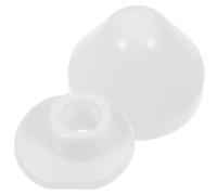 GAROZATION Set di Copribulloni per Wc in Abs Bianco, Copertura per Viti del Water Resistente e Pratica, Accessori Bagno Semplici e Facili da Installare per Sedili Copriwater