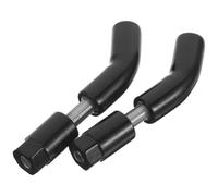GAROZATION Staffa Nero di Prolunga per Specchietto Retrovisore Moto in Acciaio Inossidabile Fori da 8mm, Installazione Rapida per Supporto Telefono e Faro di Navigazione