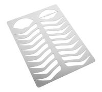 GAROZATION Stencil per Sopracciglia e Labbra in Acciaio Inossidabile, Stampo per Esercizi di Modellatura Sopracciglia, Accessorio Versatile per Trucco e Pratica Professionale