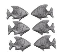 GAROZATION Strumento di Recupero del Ferro 6 Pezzi Pesce di Ferro in Ghisa per Cucinare Integratore Naturale per Vegetariani e Atleti Utensile Compatto per Dieta