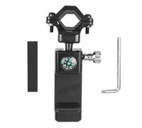 GAROZATION Supporto Cellulare per Bici e Moto, Nero, Plastico Metallo | Mobile Phone su Manubrio, Flash Indicatore e Avviso Sicurezza, Uso E-bike e Bicicletta
