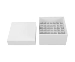 GAROZATION Supporto Criogenico per Provette da Centrifuga Coperchio a Ribalta, Scatola di Stoccaggio da 5 Ml per Congelatore, per Ricerca Scientifica e Laboratori