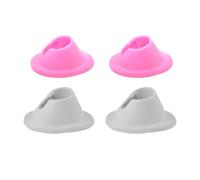 GAROZATION Supporto Silicone 4 per e di in Unghie Pezzi Smalto Flacone Leggero e Pratico, Accessorio Nail Art per Scuola di Nail Art e Utilizzo Domestico