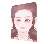 GAROZATION Tavola per Esercizi Facciali in Pet Riutilizzabile e Portatile per Pittura del Viso, Pratica Trucco Donna Modello Lavabile, 1 Foglio per Artisti del Make-up