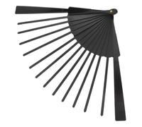 GAROZATION Telaio per Ventaglio Pieghevole Nero in Plastica Nervature e Lamelle Portatili per Progetto Fai da Te Struttura Robusta Texture Elegante Adatto per Artigianato e Decorazioni da