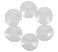 GAROZATION Ventose senza Lasciare Tracce per Creare Un'atmosfera Estiva in Pvc Trasparente, Set da 6 Pezzi Leggere ed Eleganti per Parasole Auto per Parabrezza Veicoli