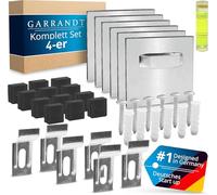 Garrandt Lamiera adesiva per alluminio Dibond colla extra forte 3 m, set di fissaggio per specchi, appesa per immagini, fogli autoadesivi per immagini (set da 4)