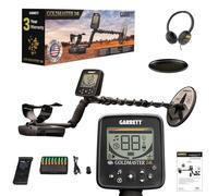 Garrett Goldmaster Rilevatore di metalli per adulti, oro 24 carati, cuffie cablate in dotazione, con cancellazione del ferro, retroilluminazione, modalità punto e altro