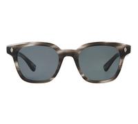 Garrett Leight Broadway Sun Occhiali Da Sole Unisex Grigio Squadrato Blu 49mm