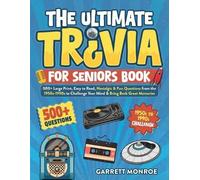 Garrett Monroe The Ultimate Trivia for Seniors Book (Tascabile)