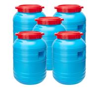 Garronda bidone plastica per alimenti HDPE 30 litri bidone l'acqua blue rosso