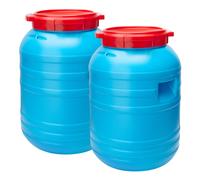 Garronda bidone plastica per alimenti HDPE 30 litri bidone l'acqua blue rosso