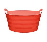 Garronda Cesto Multiuso in Plastica Flessibile 15 L per Casa Bagno Giardino e Giochi Bambini con Manici Ergonomici Organizzazione e Trasporto Rosso GD-0181