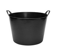 Garronda Cesto Multiuso in Plastica Flessibile 42 L per Casa Bagno Giardino e Giochi Bambini con Manici Ergonomici Organizzazione e Trasporto Nero GD-0181