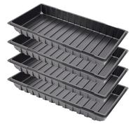 Garronda GD-0065 - Ciotola per piante e piante, 60 x 30 cm, colore nero, 4 pezzi