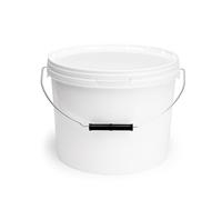 Garronda Secchio con Coperchio 10 L 10 Pezzi Bianco GD-0071