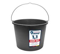 Garronda Secchio da Cantiere 2 Pezzi 20 L - robusto secchio plastica per malta in plastica riciclata con manico in metallo, mastello stabile da muratore per cantiere, giardino GD-0168