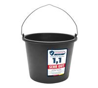 Garronda Secchio da Cantiere 5 Pezzi 5 L - robusto secchio plastica per malta in plastica riciclata con manico in metallo, mastello stabile da muratore per cantiere, giardino GD-0168