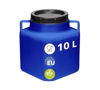 Garronda serbatoio acqua quadrato BPA-free da 10 litri per alimenti, tanica per acqua, contenitore con coperchio, adatto per la conservazione di crauti, fermentazione o salamoia GD-0088, Blu