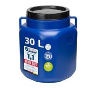 Garronda serbatoio acqua quadrato BPA-free da 30 litri per alimenti, tanica per acqua, contenitore con coperchio, adatto per la conservazione di crauti, fermentazione o salamoia GD-0088, Blu