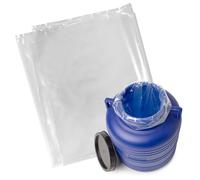 Garronda set da 50 pezzi sacchi da 35 litri, 50 x 60 cm in PE trasparente per botti e secchi, per prodotti alimentari, fermentazione, marinatura e conservazione, spessore 80 micron GD-0180
