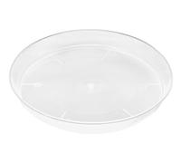Garronda Sottovaso per Piante Rotondi in Plastica da Esterno e da Interno per Fiori e Giardini GD-0026 (1 Pezzo - Trasparente, ⌀ 17 cm H 2,5 cm)